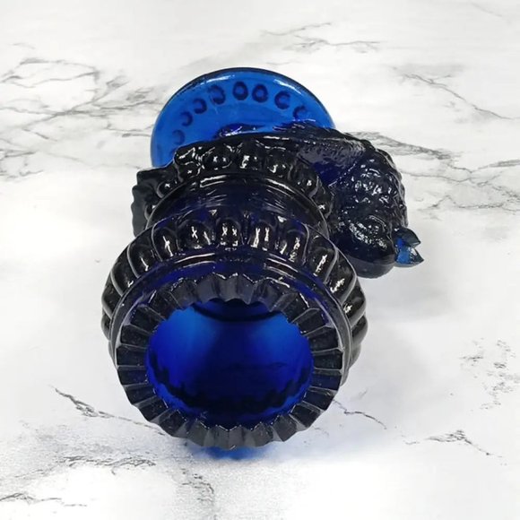 Degenhart Glass Bird Toothpick Trinket Paperweight Vintage - Picture 6 of 7